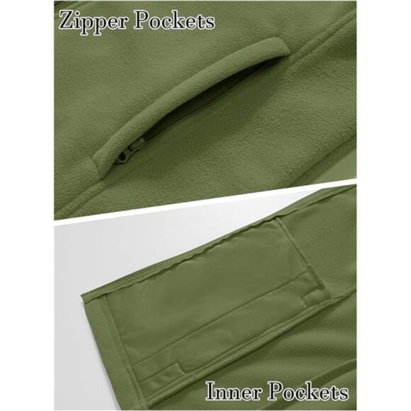 Women's Fleece Vest Outerwear Sleeveless Lightweight Zip Jackets Warm - Picture 5 of 5